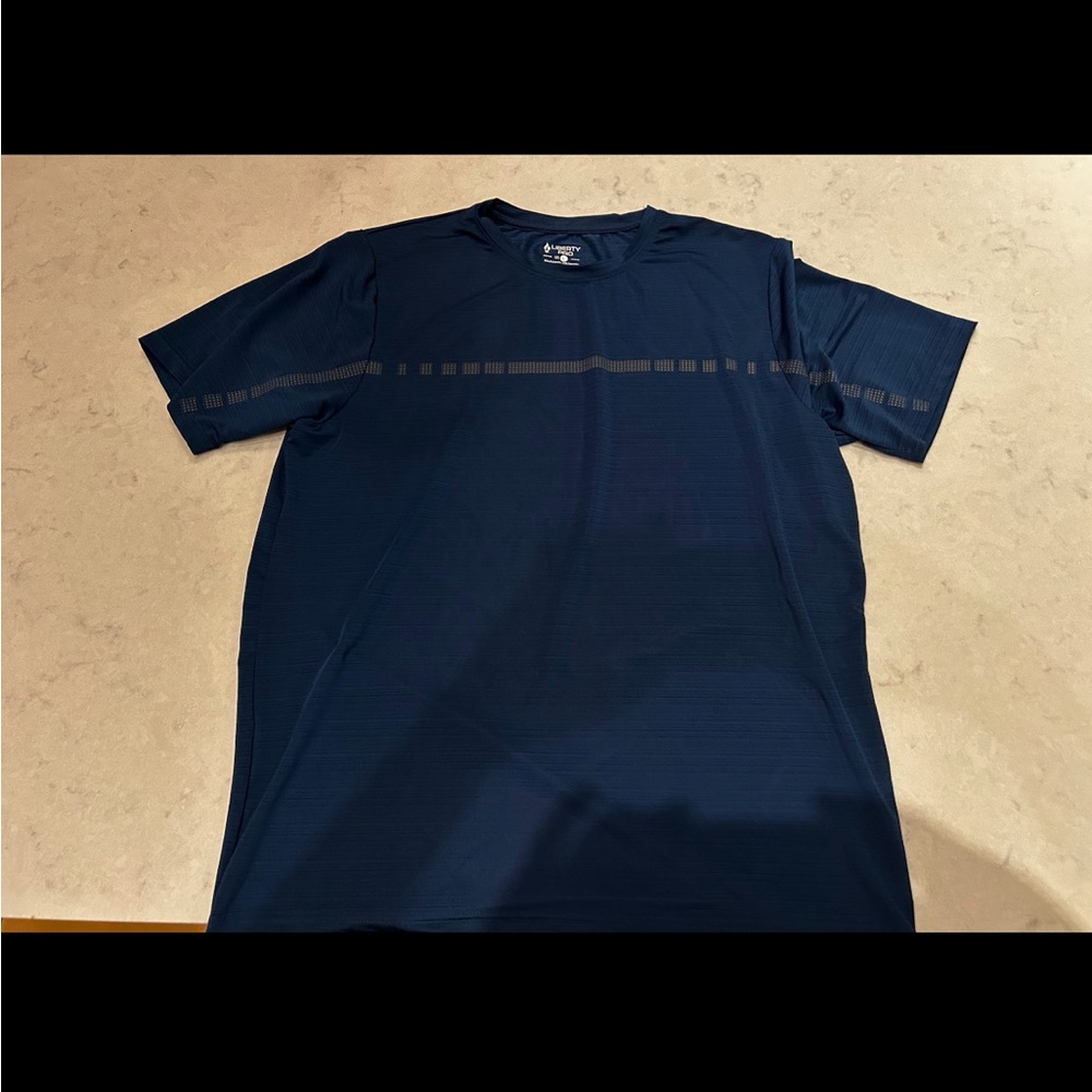 Men's Navy Blue Athletic Shirt